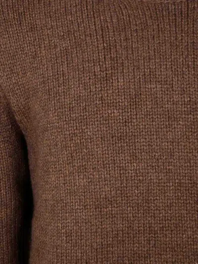 Studio Nicholson Crew Neck Sweater In Brown