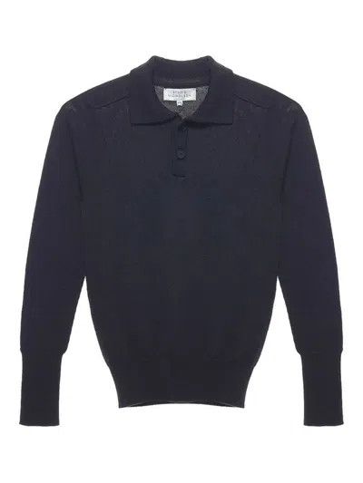 Studio Nicholson Sweaters Brown In Blue