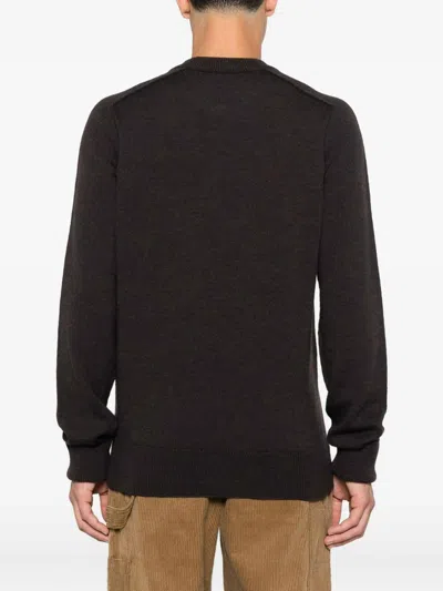 Studio Nicholson Round-neck Wool Sweater In Brown