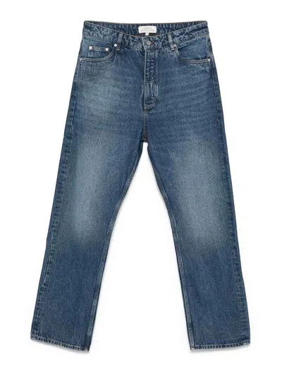 Studio Nicholson Blue Riso Jeans In Blue