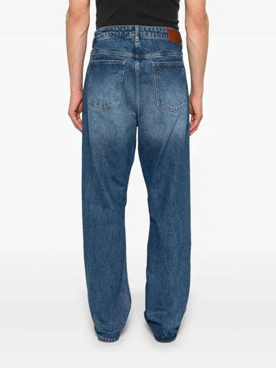 Studio Nicholson Blue Riso Jeans In Blue