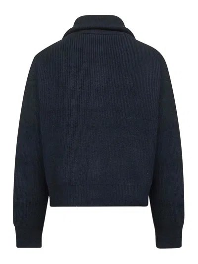 Studio Nicholson Neutral Textured Knit Sweater Collection In Blue