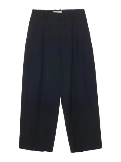 Studio Nicholson Belt Loop Casual Pants In Black