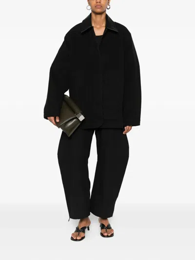 Studio Nicholson Clovis Cargo-pocket Trousers In Black