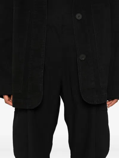 Studio Nicholson Clovis Cargo-pocket Trousers In Black