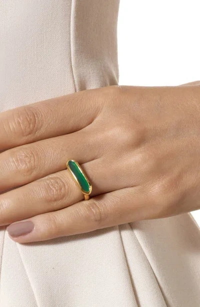 Monica Vinader Baja Stone Ring In Gold