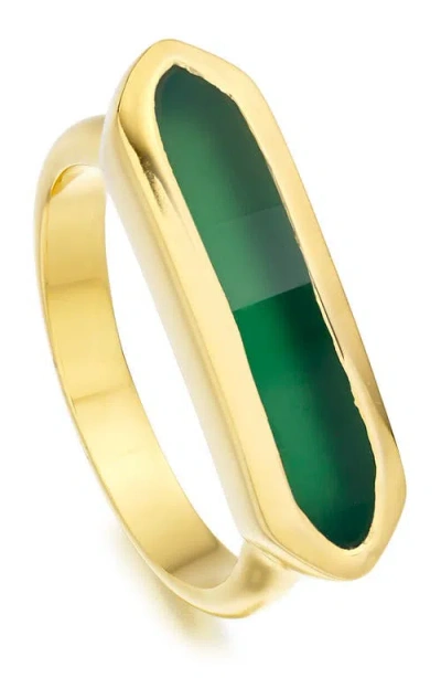 Monica Vinader Baja Stone Ring In Gold