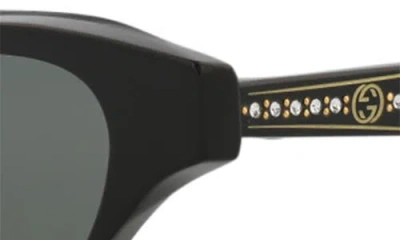Gucci 51mm Cat Eye Sunglasses In Black