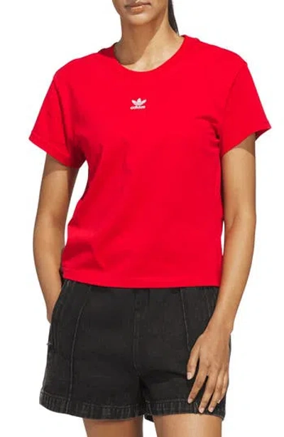 Adidas Originals Adidas Slim Fit Graphic T-shirt In Red