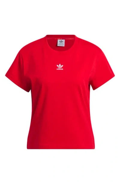 Adidas Originals Adidas Slim Fit Graphic T-shirt In Red