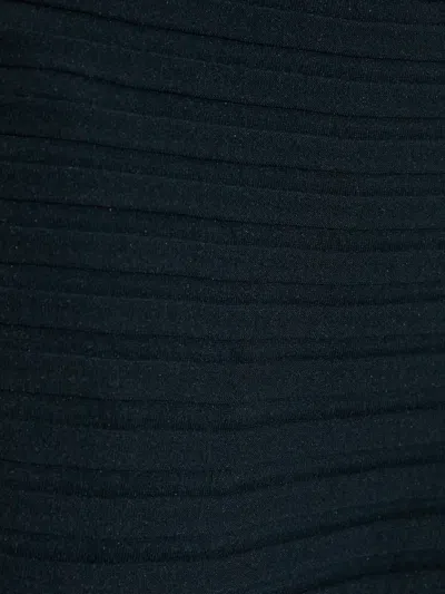 Issey Miyake Pleated Skirt In Blue