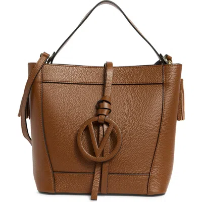 Valentino By Mario Valentino Callie Medallion Shoulder Bag In Brown