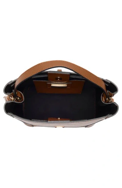 Valentino By Mario Valentino Callie Medallion Shoulder Bag In Brown
