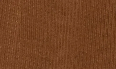 Max Studio Peak Lapel Single Button Corduroy Blazer In Brown