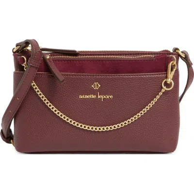 Nanette Lepore Mirabella Crossbody Bag With Pouch In Burgundy