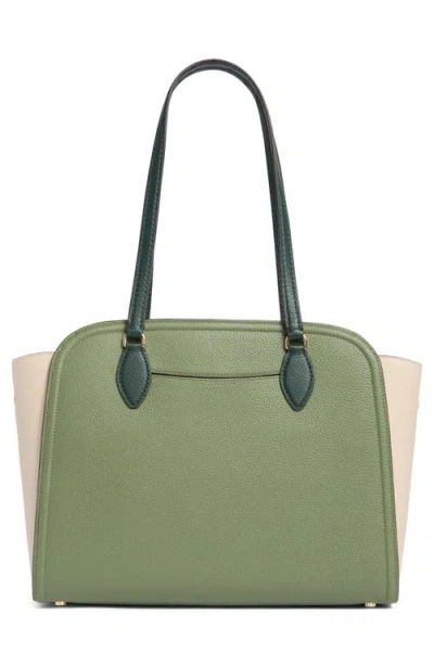 Kate Spade New York Taylor Colorblocked Leather Tote Bag In Green