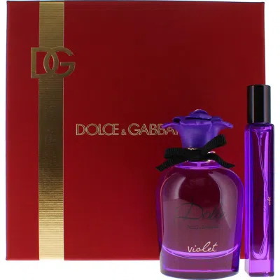 Dolce & Gabbana Dolce&gabbana Dolce Violet Eau De Toilette Set $166 Value In Transparent