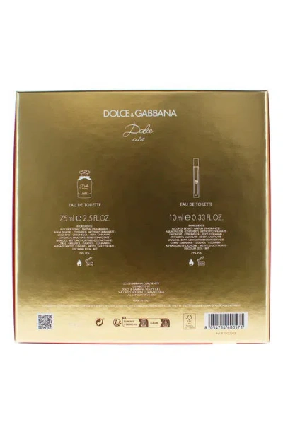 Dolce & Gabbana Dolce&gabbana Dolce Violet Eau De Toilette Set $166 Value In Transparent