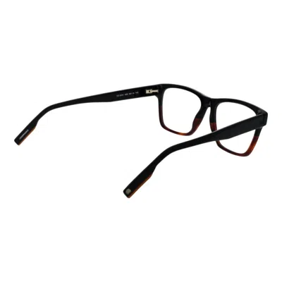 Ermenegildo Zegna Black Men Optical Frames In Multi