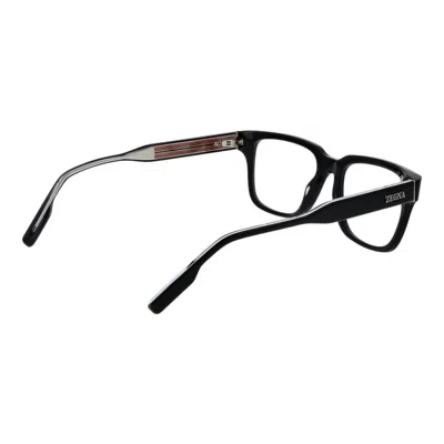 Ermenegildo Zegna Black Men Optical Frames In Black