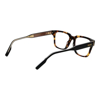 Ermenegildo Zegna Brown Men Optical Frames In Brown