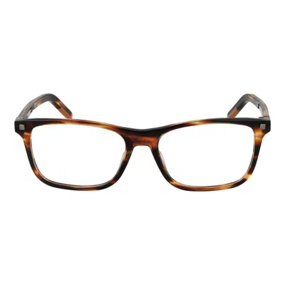 Ermenegildo Zegna Brown Men Optical Frames In Brown