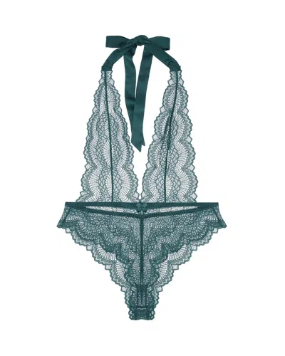 Journelle Women's Green Natalia Bodysuit Emerald In Green