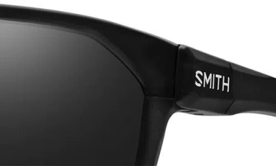 Smith Leadout Pivlock 63mm Chromapop™ Oversize Wraparound Sunglasses In Black