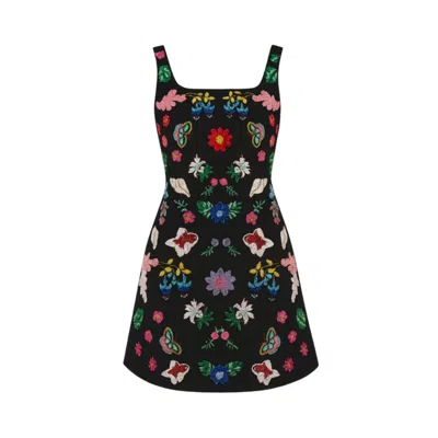 Oceanus Swimwear Women's Black Marina Reef Dress In Multi