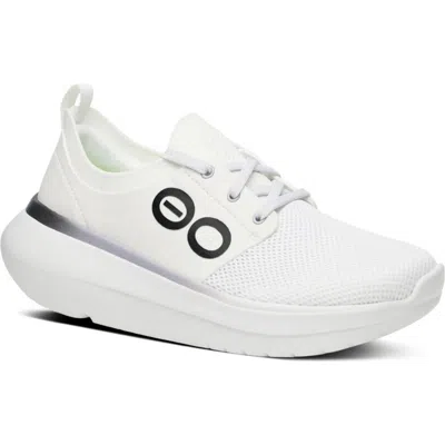 Oofos Oomy Stride Sneaker In White