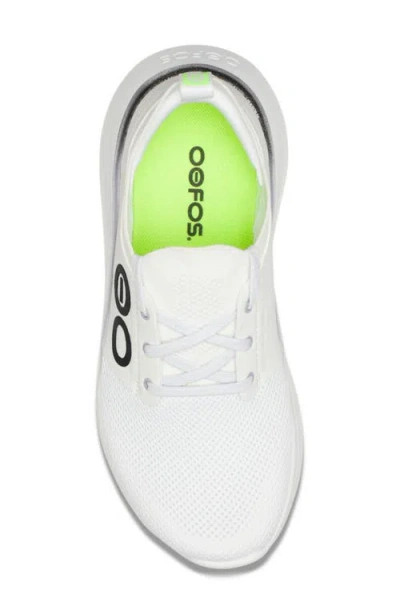 Oofos Oomy Stride Sneaker In White
