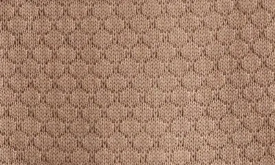 Nordstrom Hooded Bear Pointelle Sweater Romper In Brown