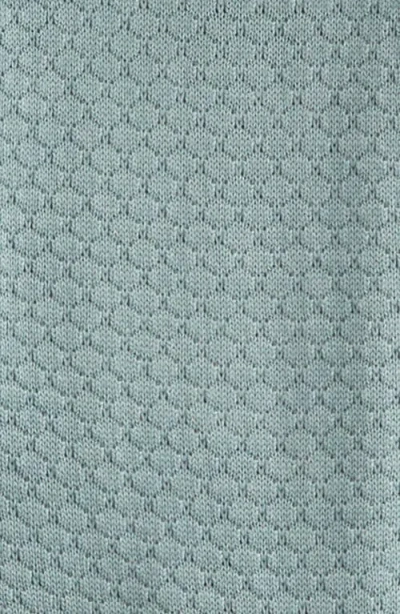 Nordstrom Hooded Bear Pointelle Sweater Romper In Gray