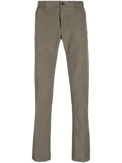 Incotex Trousers With Back Pockets And Belt Loops In Green