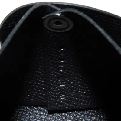 Pre-owned Hermes Black Epsom Leather Coin Purse/coin Case ()