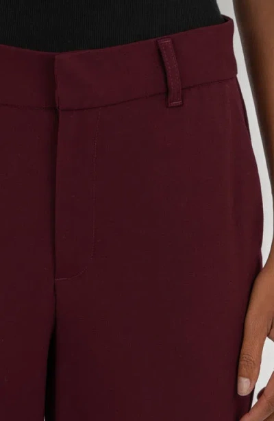 Kut From The Kloth Ana High Rise Flare Trouser In Raisin In Burgundy