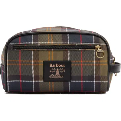 Barbour Tartan Plaid Washbag In Multi