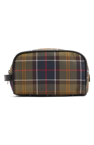 Barbour Tartan Plaid Washbag In Multi