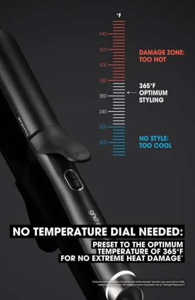 Ghd Chronos Curve Grand Curl Tong 1.25 In Black