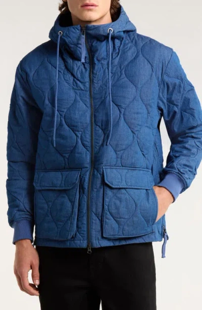 Taion Packable 800 Fill Power Hooded Down Parka In Blue