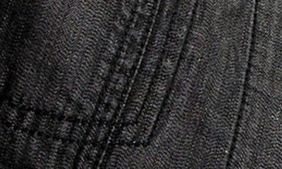 Tommy Bahama Fray Hem Chambray Crop Jacket In Black