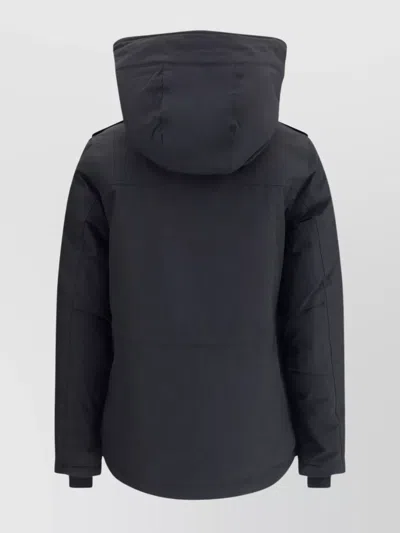 Woolrich Military Inspired Hooded Jacket In Black