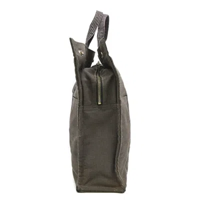 Pre-owned Hermes Gray Nylon Canvas Tote Bag ()
