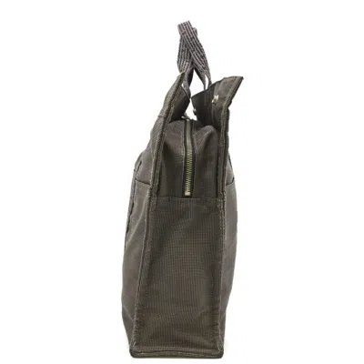 Pre-owned Hermes Gray Nylon Canvas Tote Bag ()