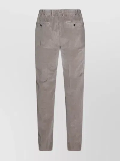 Pt Torino Relaxed Fit Trousers Featuring Pockets In Gray