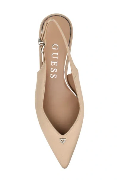 Guess Yannick Slingback Pump In Neutral