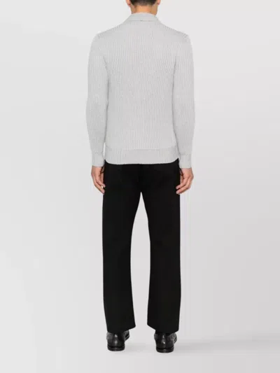 Eleventy Shawl Collar Cardigan Front Pockets In Gray