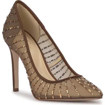 Jessica Simpson Piviano Pointed Toe Pump In Gold