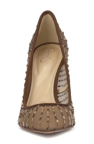 Jessica Simpson Piviano Pointed Toe Pump In Gold
