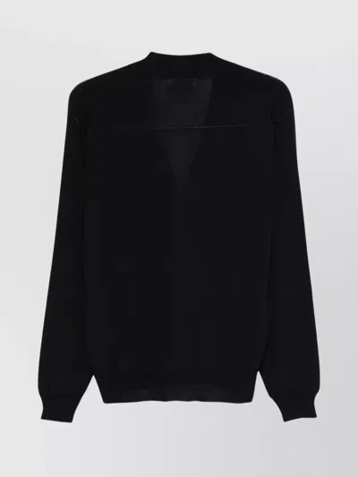 Lardini Button-front Wool Cardigan In Black